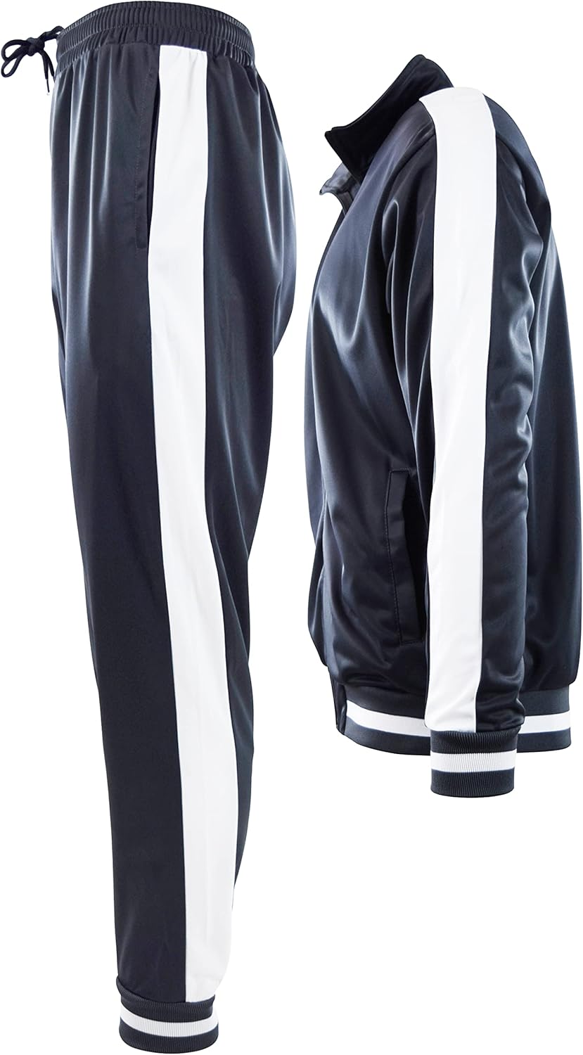Mens Athletic 2 Piece Tracksuit Set at  Men’s Clothing store
