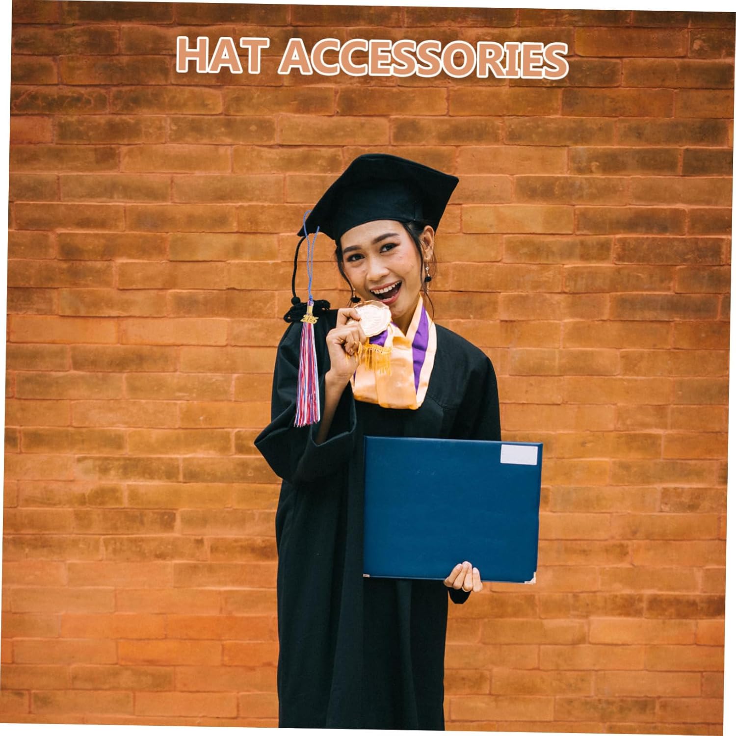 6 Pcs Graduation Cap Tassel Durable Graduation Accessories with Year Charms for High School College Celebrations Versatile Hat Decoration for Graduates