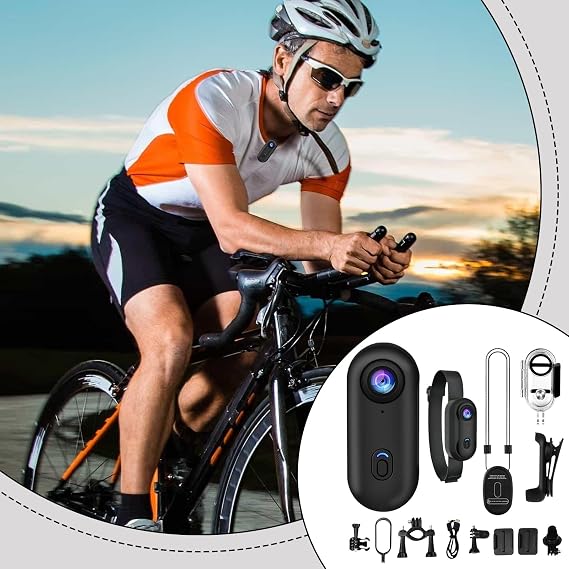 4K thumb action camera, thumb camera, mini action, pocket sam, small action, waterproof, 170° wide angle action, outdoor action with 360° rotating spring clip