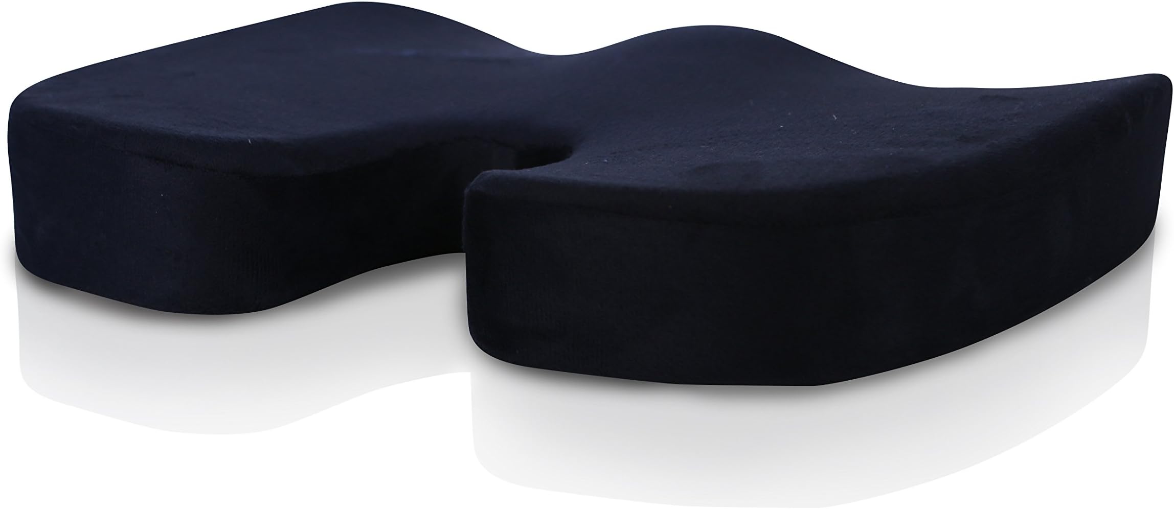 Black Tag Orthopedic Seat Cushion For Lower Back Pain And Coccyx Tailbone Support - Provides Relief For Sciatica - Fits Car Seats, Office Chair, Airplane Travel, And Wheelchairs - Black
