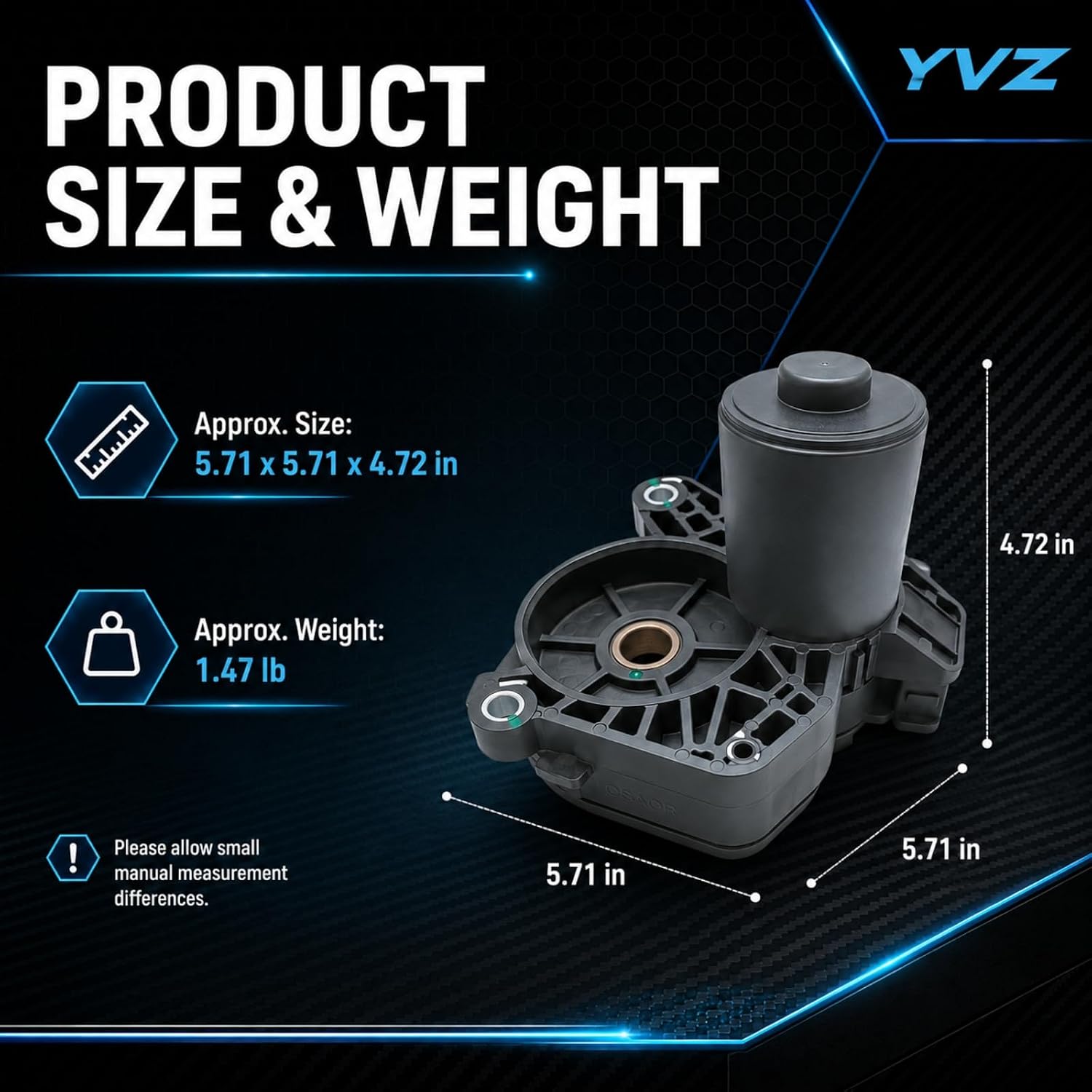 YVZ 31400429 Rear Right Electronic Parking Brake Actuator Motor Compatible with Volvo S60 S90 V60 C40 Recharge 2016-2023, Plug & Play Caliper Brake Actuator Replacement