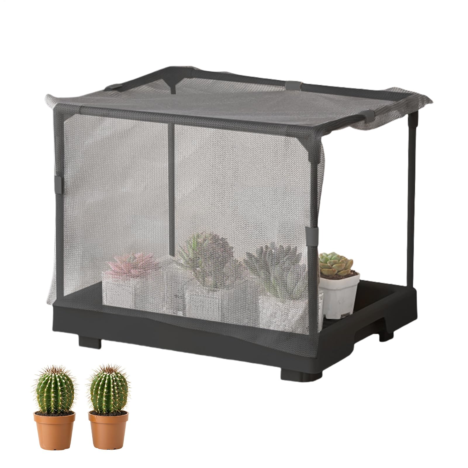 Serre portable compacte et étagères de jardinage portables pour légumes