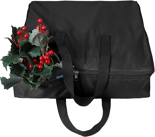 Oudain Bolsa de almacenamiento desplegable para árbol de Navidad, contenedor grande de almacenamiento para árbol de Navidad, bolsa de poliéster
