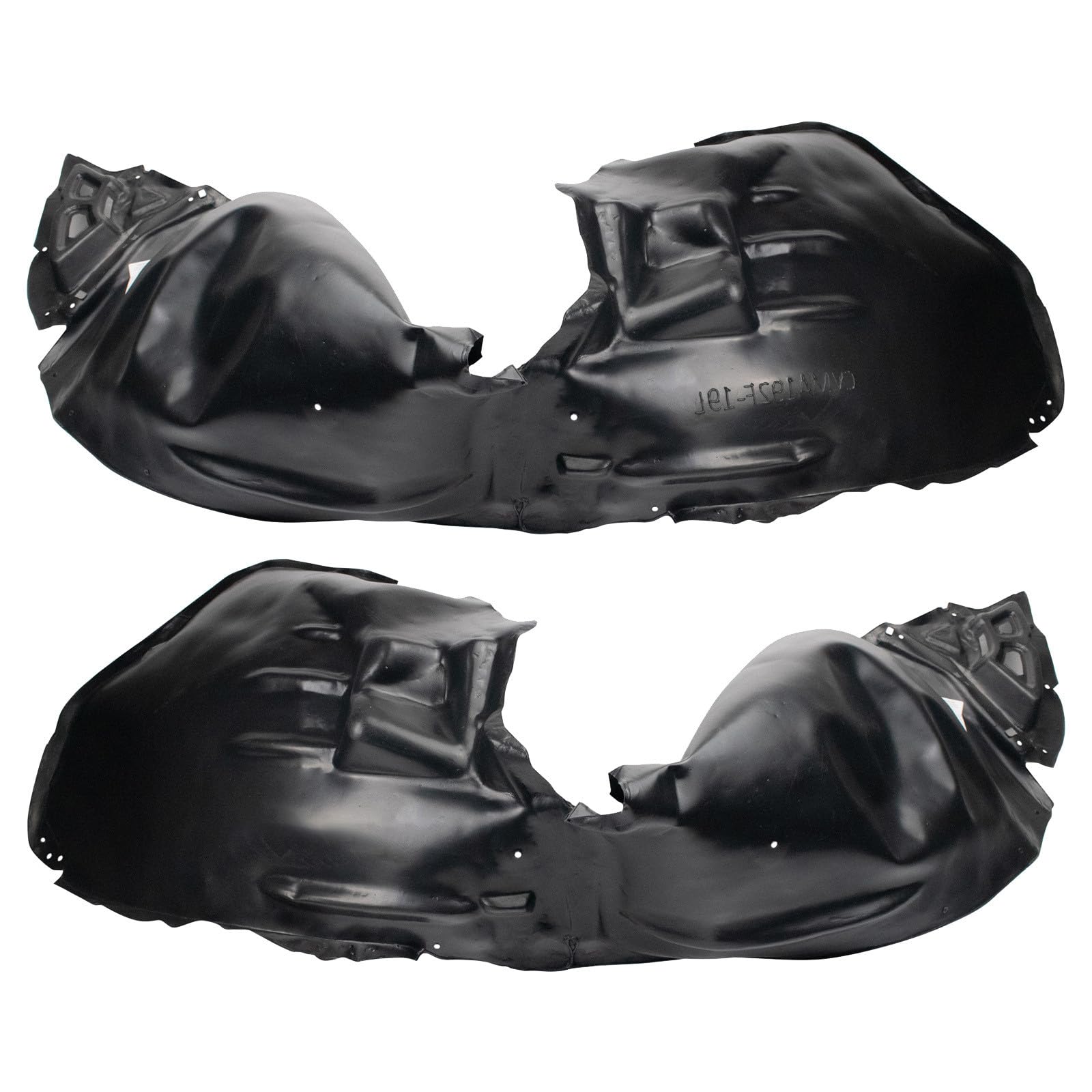 TRQ Front Inner Fender Liner Set Compatible with 2019-2023 Chevrolet Malibu