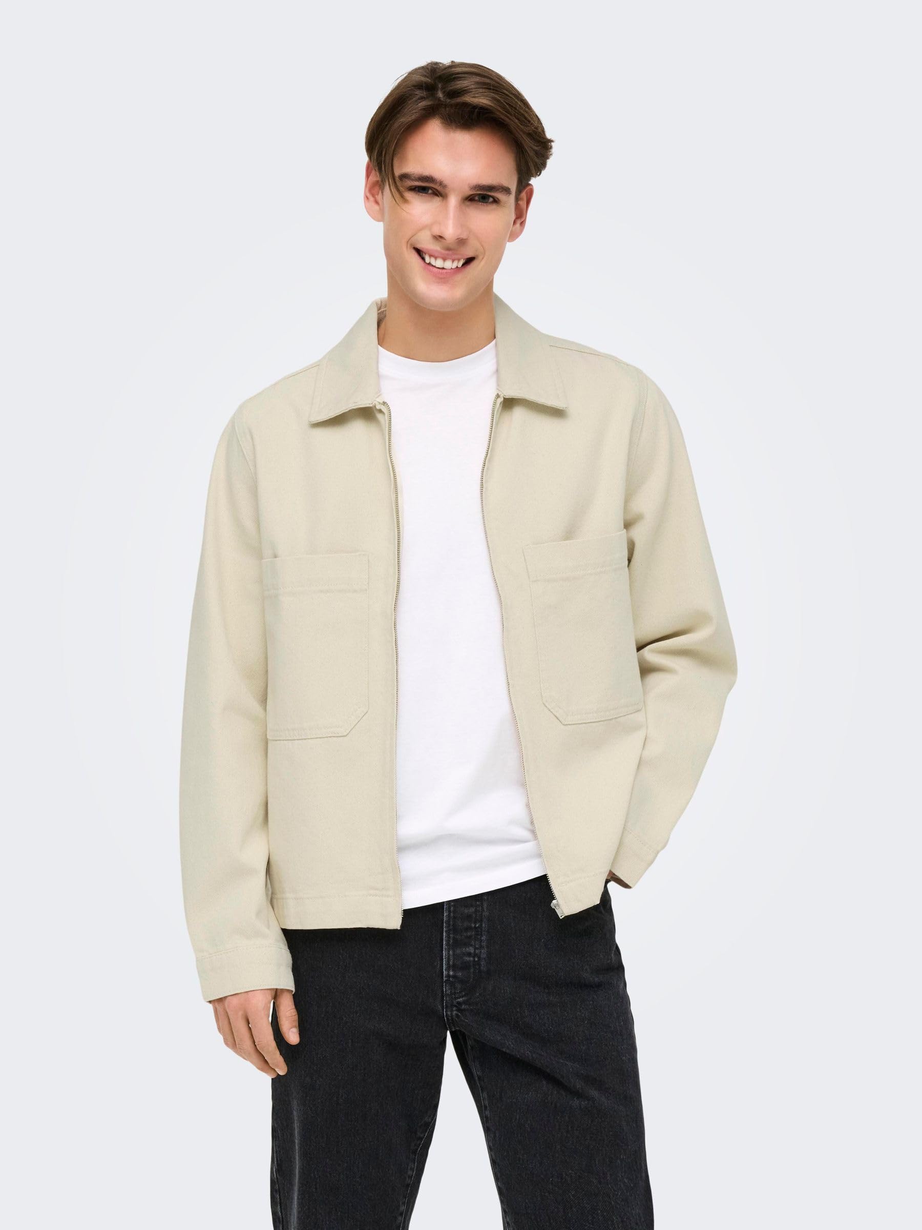 Only & Sons Male Hemdjacke ONSCASSEL Hemdjacke