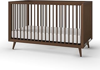 Child Craft Cranbrook 4-in-1 Convertible Crib, Baby Crib Converts to Day Bed, Toddler Bed and Full Size Bed, 3 Adjustable Mattress Positions, Non-Toxic, Baby Safe Finish (Toasted Chestnut)