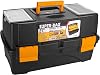 Lirazon Tool Bag, Tool Box, Mini Compartment Organizer with Transparent Cover, Yellow-Black Durable Plastic Material 21