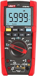 UNI-T UT15B Pro Multi Meter, AC/DC Current AC/DC Voltage Handheld TRMS Voltmeter Ohm Meter Measure Volt Amp Resistance Capacitance Frequency Diode Continuity VFC Circuit Power Car Fuse Electric Tester