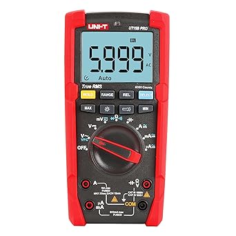 UT15B Pro Multi Meter, AC/DC Current AC/DC Voltage Handheld TRMS Voltmeter Ohm Meter Measure Volt Amp Resistance Capacitance Frequency Diode Continuity VFC Circuit Power Car Fuse Electric Tester