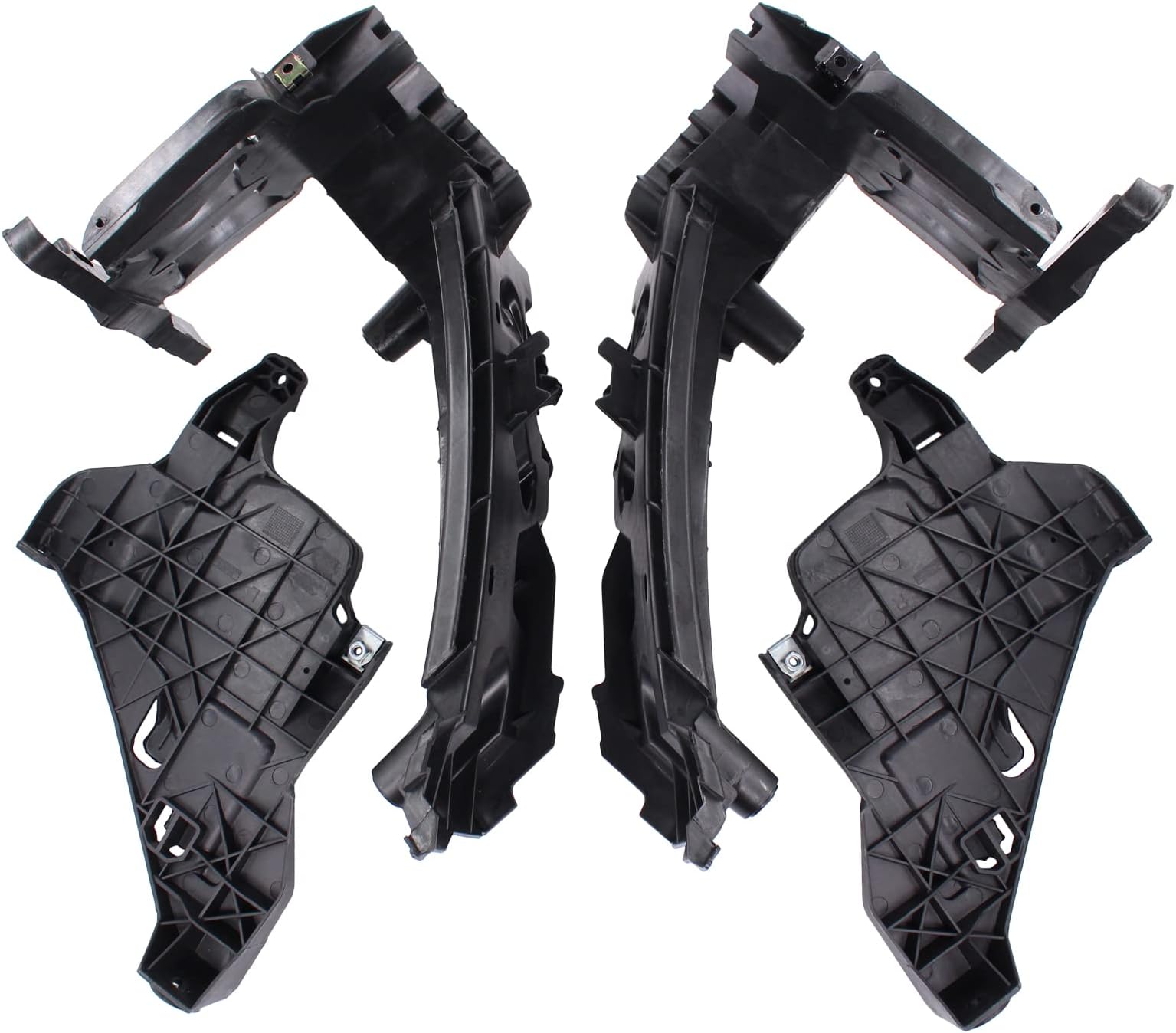 Left and Right Headlight Mounting Bracket Support Plates