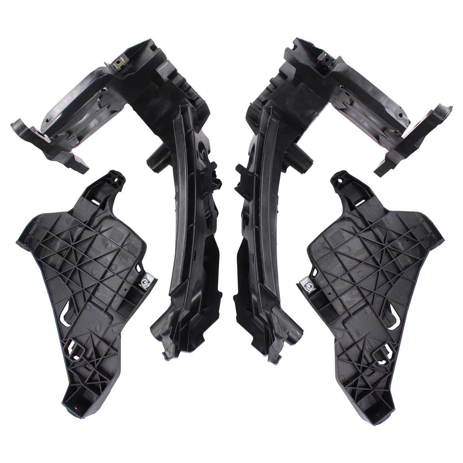 NewYall Left and Right Headlight Mounting Bracket Support Plates