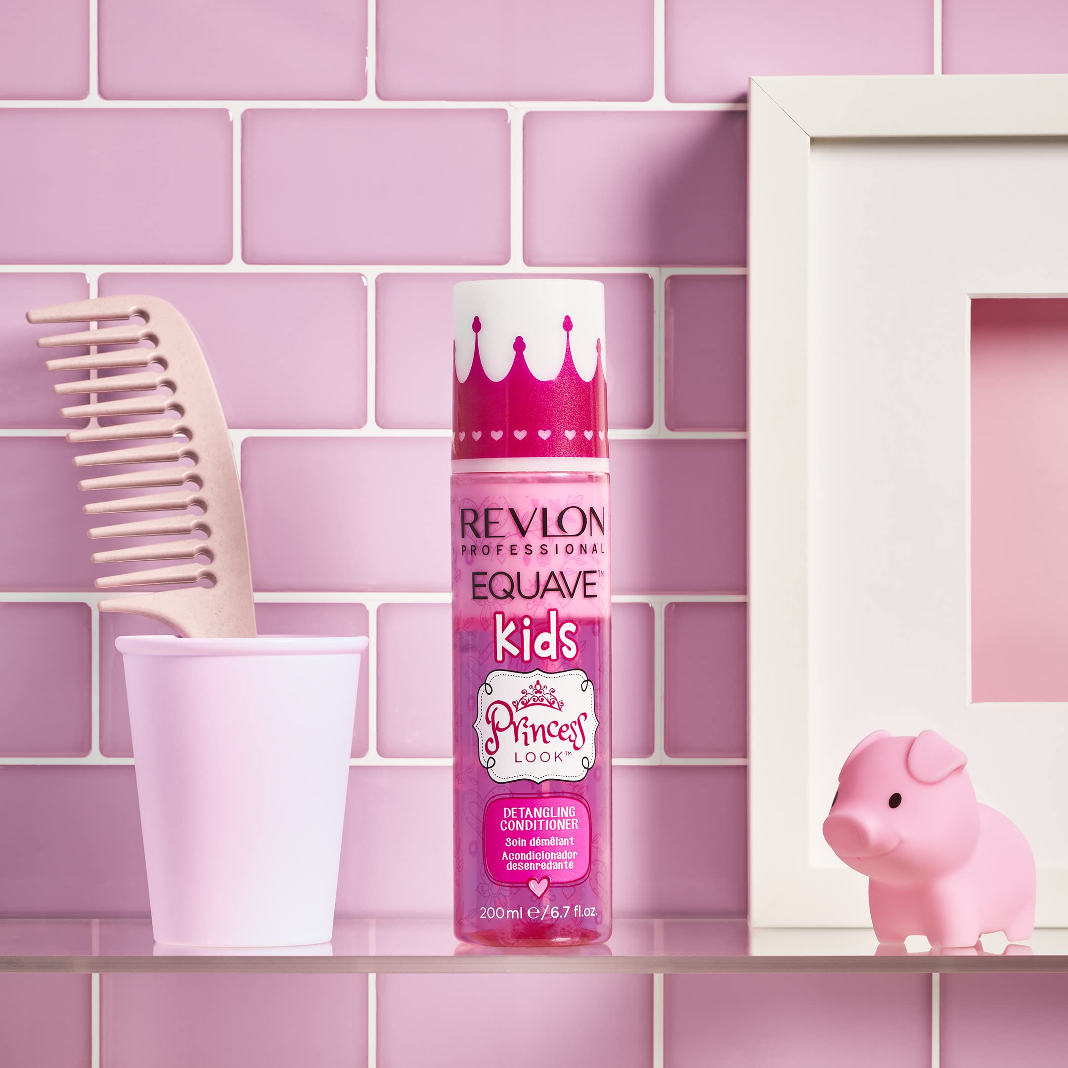 REVLON PROFESSIONAL EQUAVE KIDS PRINCESS LOOK Balsamo Districante, Balsamo Districante per Bambine Senza Risciacquo, 200 ml