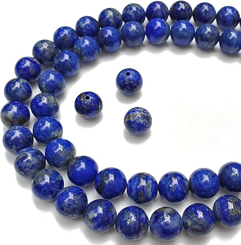 Miniatura 30 de Cuentas de piedra para hacer joyas, piedras preciosas naturales redondas sueltas espaciadoras para pulseras, collares y aretes, Piedra Kit