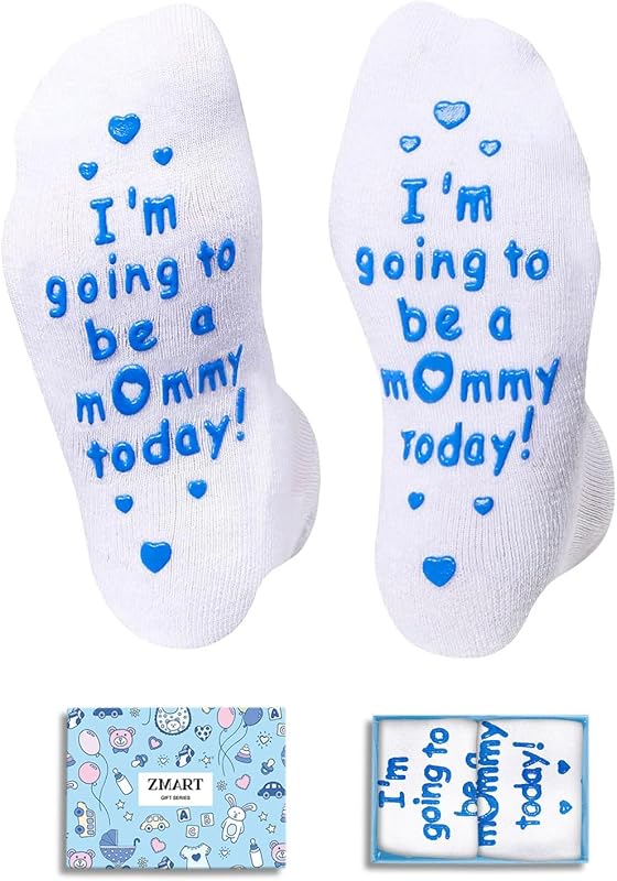 Zmart Pregnancy Gifts for Pregnant Women - New Mom Socks, Labor Socks for Expecting Mom