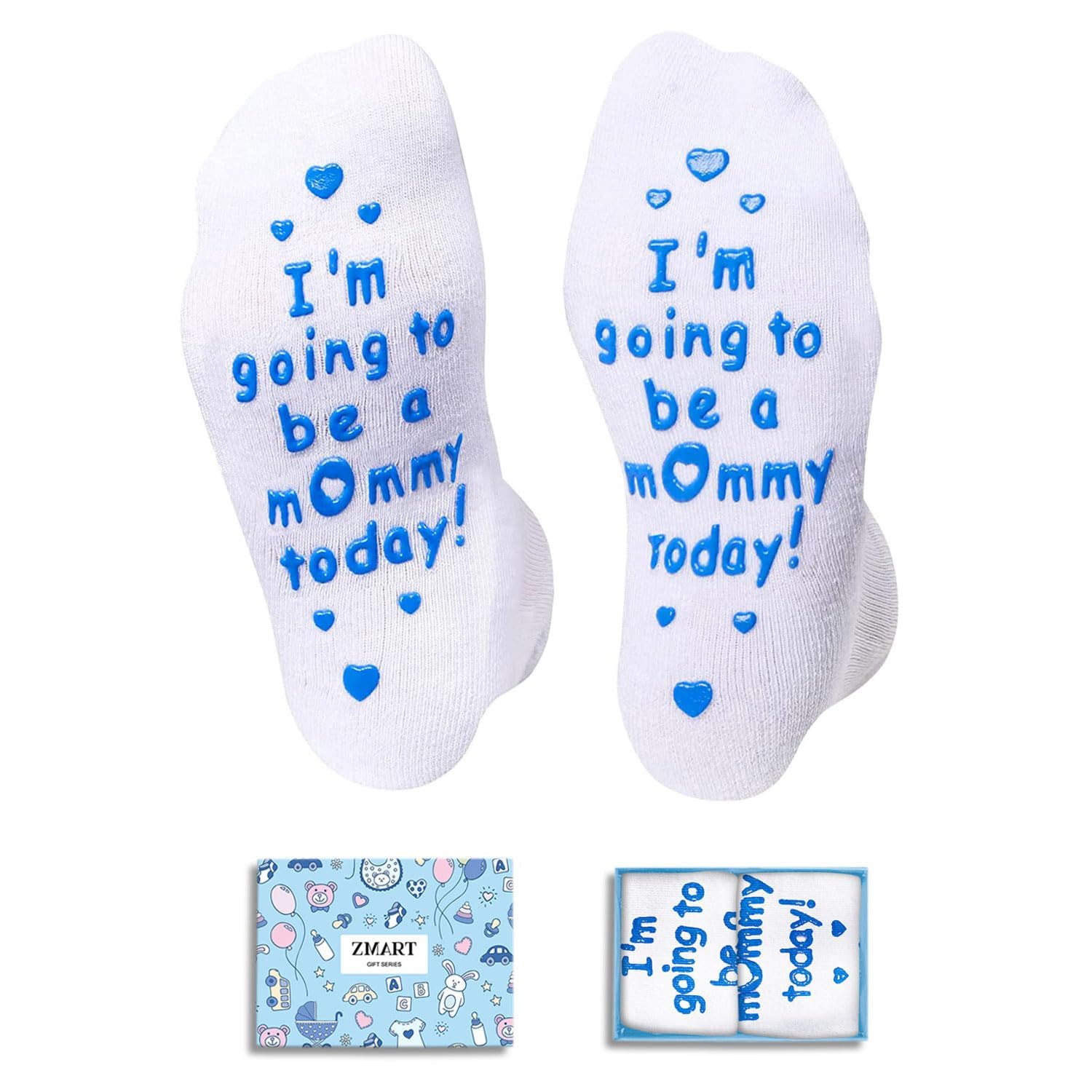Zmart Pregnancy Gifts for Pregnant Women - New Mom Socks Labor Socks for Expecting Mom