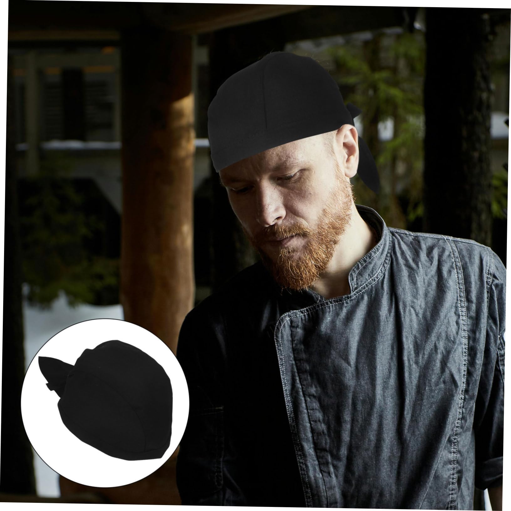 IMIKEYA 6 Gorros de Chef Unisex para Cocina, Resistentes y Cómodos, Ideales para Restaurantes y Catering