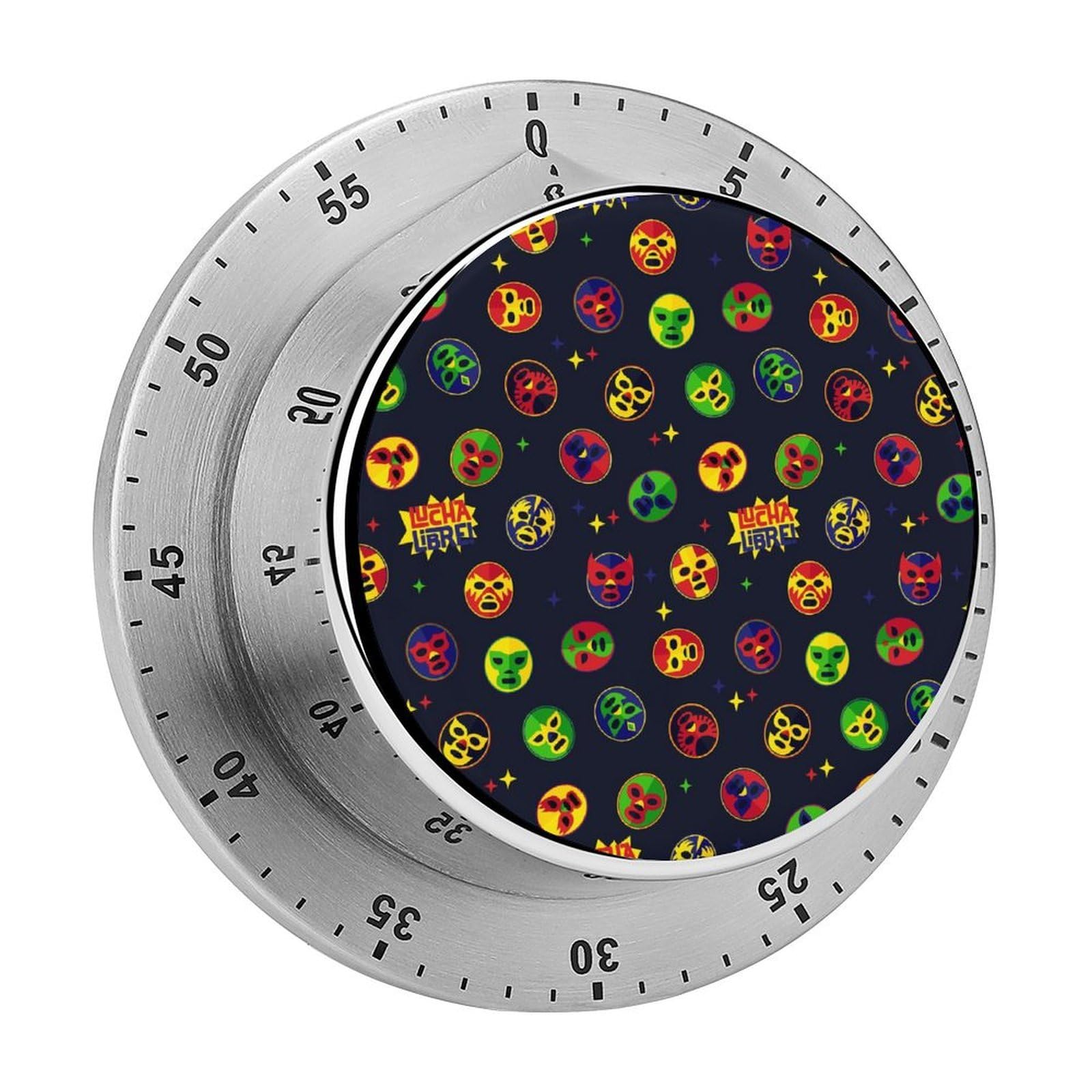 Mexican Lucha Libre Wrestling Mechanical Rotary Timer, Used for Daily Timing