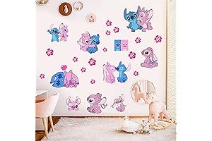 Wall-Stix4 Lilo & Stitch Cartoon Wall Decals