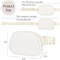 Vista 77 de Riñonera cruzada para mujeres y hombres, bolsa para cinturón para senderismo con correa ajustable, riñonera para correr, entrenamiento, deportes