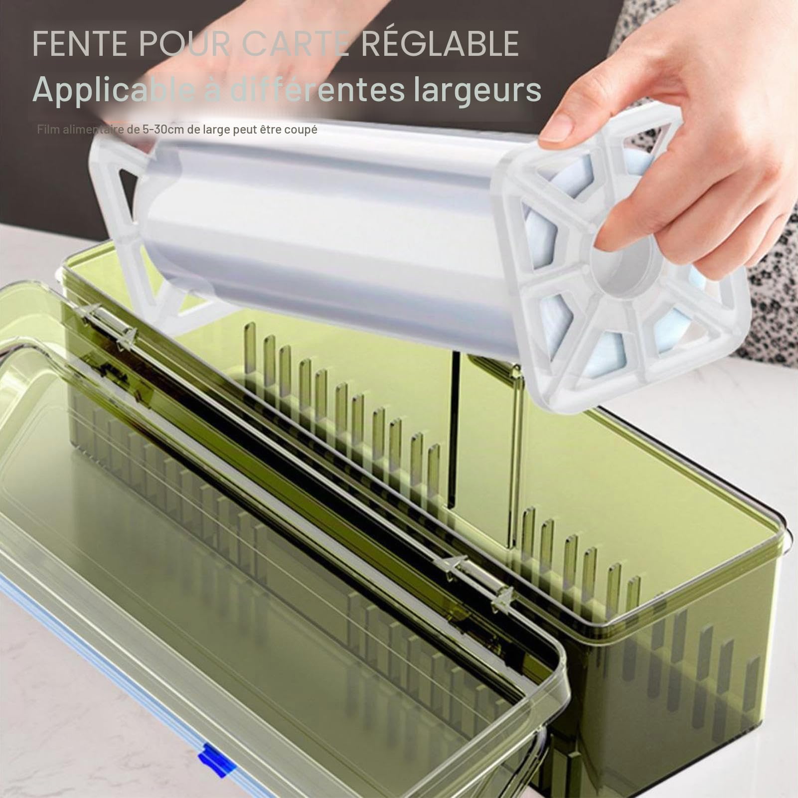 Distributeur de Film Alimentaire avec Cutter Coulissant | Distributeur de Film Alimentaire pour Film étirable – Distributeur de Film Alimentaire