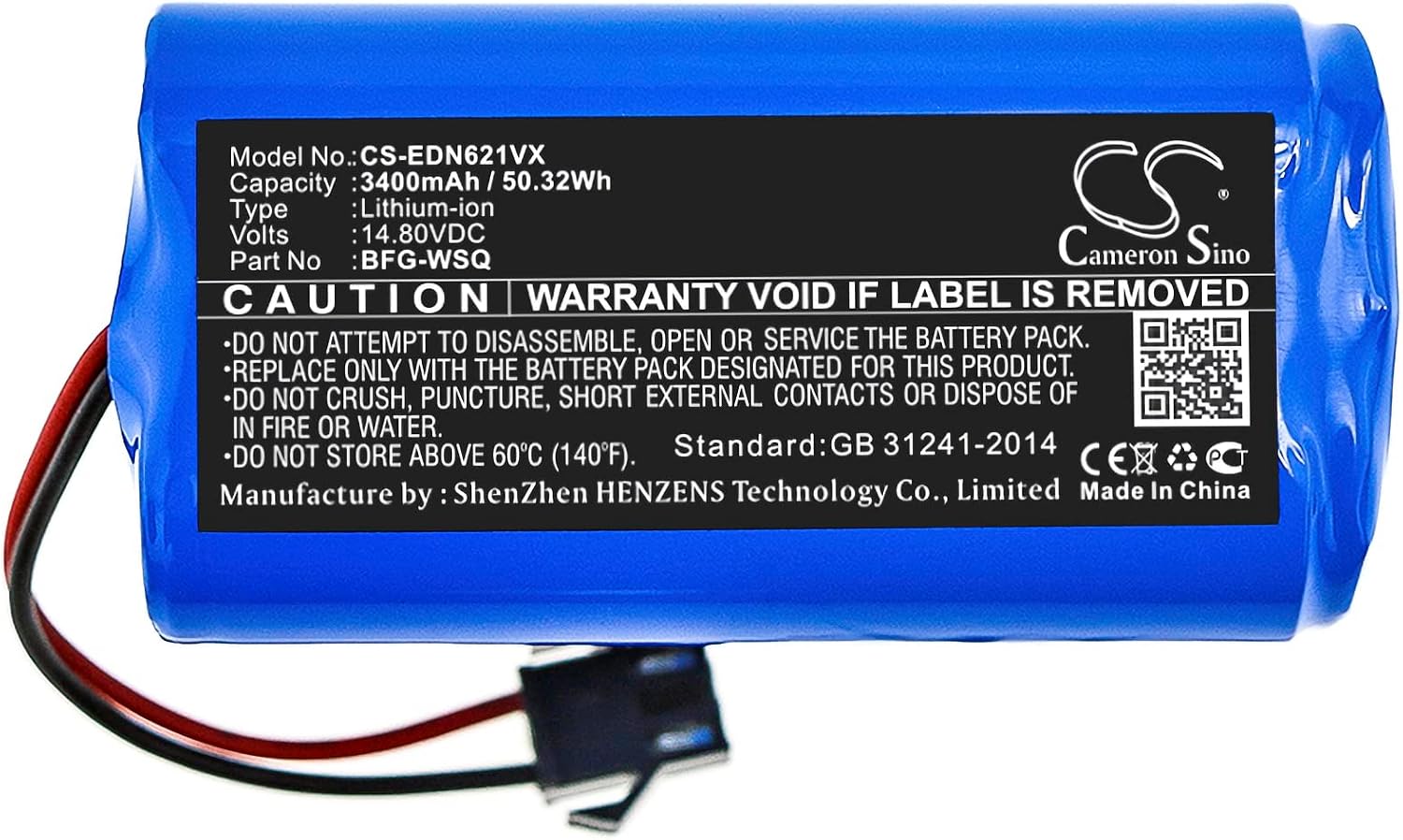 LIONX Battery for RoboVac 11 RoboVac 11S RoboVac 11S Max RoboVac 12 RoboVac 15C RoboVac 15C Max RoboVac 15T RoboVac 30C Max RoboVac 35C 3400mAh / 50.32Wh