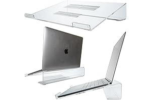 DuraClear Acrylic Laptop Holder: Simplify Workspace Organization