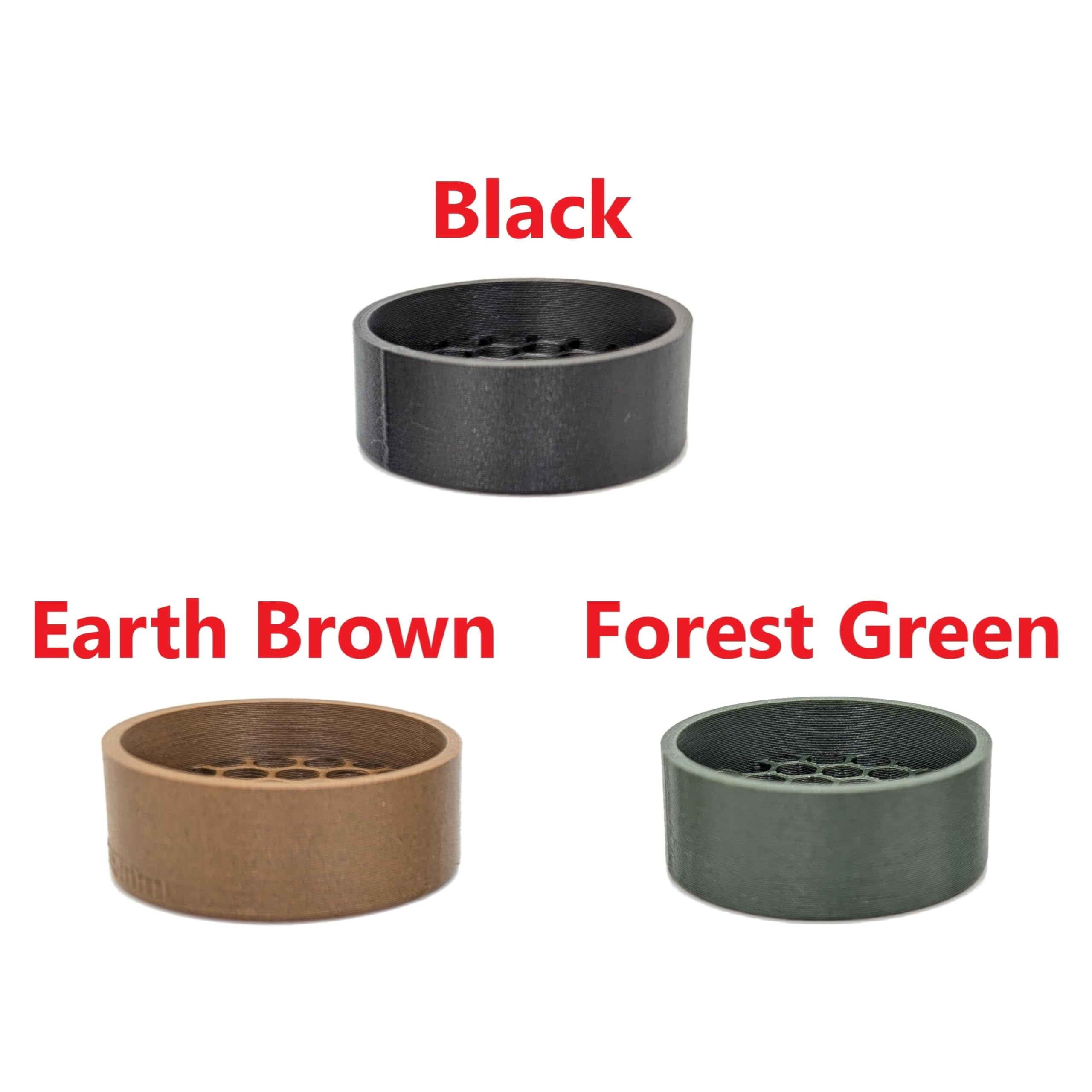 Killflash Hex Anti-Reflection Device Compatible with Vortex SPARC Solar Red Dot Optic (Earth Brown, Open Center)