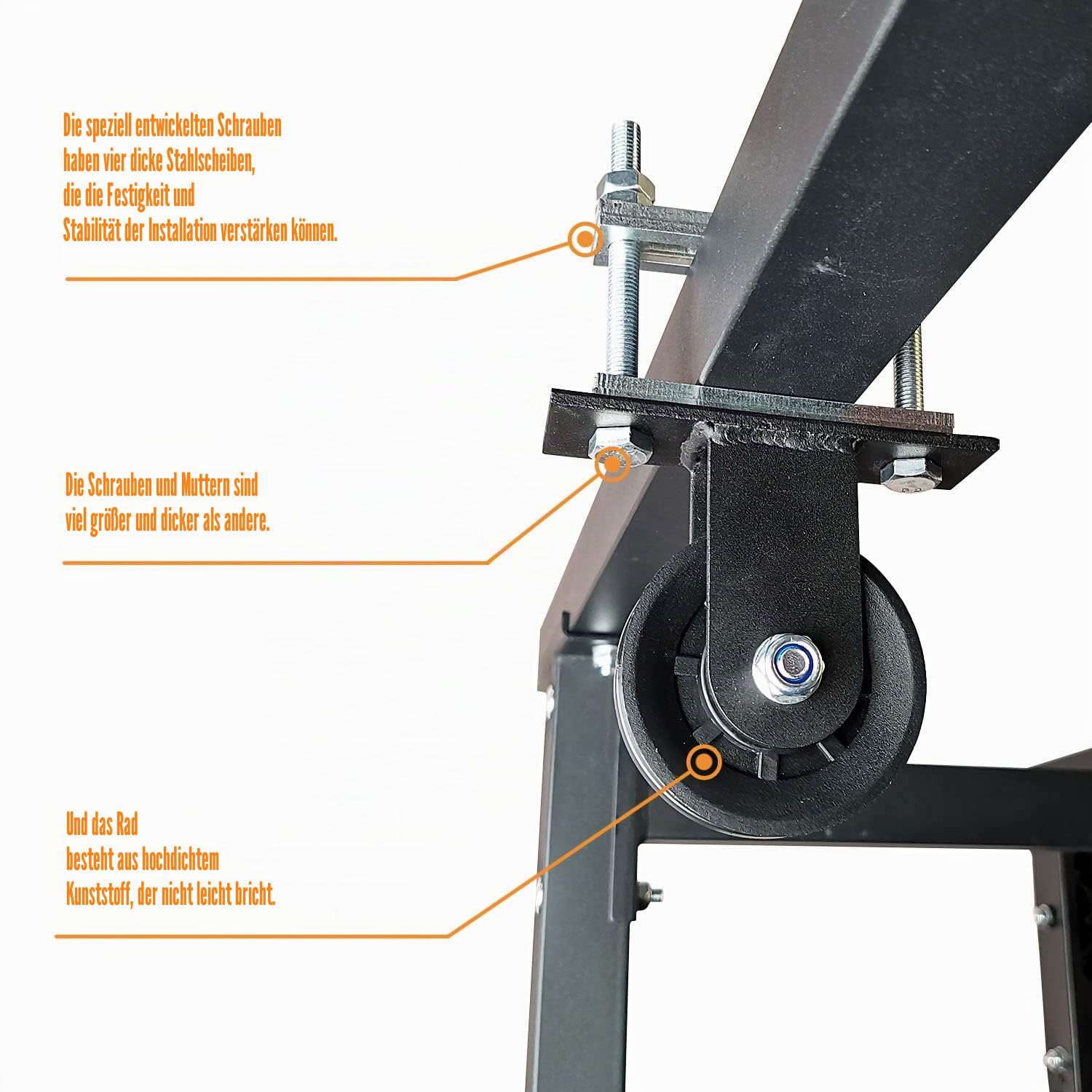 Zugvorrichtung für Power Rack, LAT-Pulldown-Maschine, Dual-Pulley-System für Kabel und Gewichte für Home Gym, Krafttraining, Power Racks