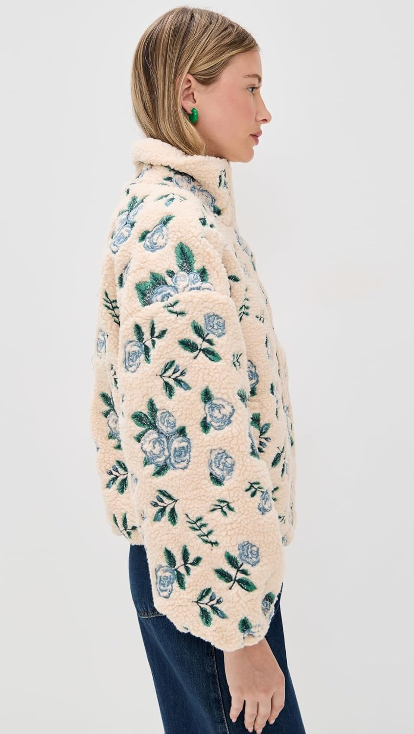 Women's Roses Sherpa Jacket - Image 5