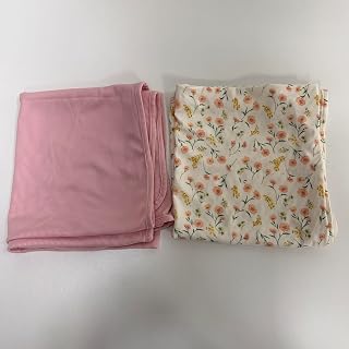 Hooyax Swaddle Blankets for Newborns, Pack of 2 Receiving Blankets | Stretchy Lightweight Swaddle Blanket, Soft Cozy Receiving Wrap for Newborns