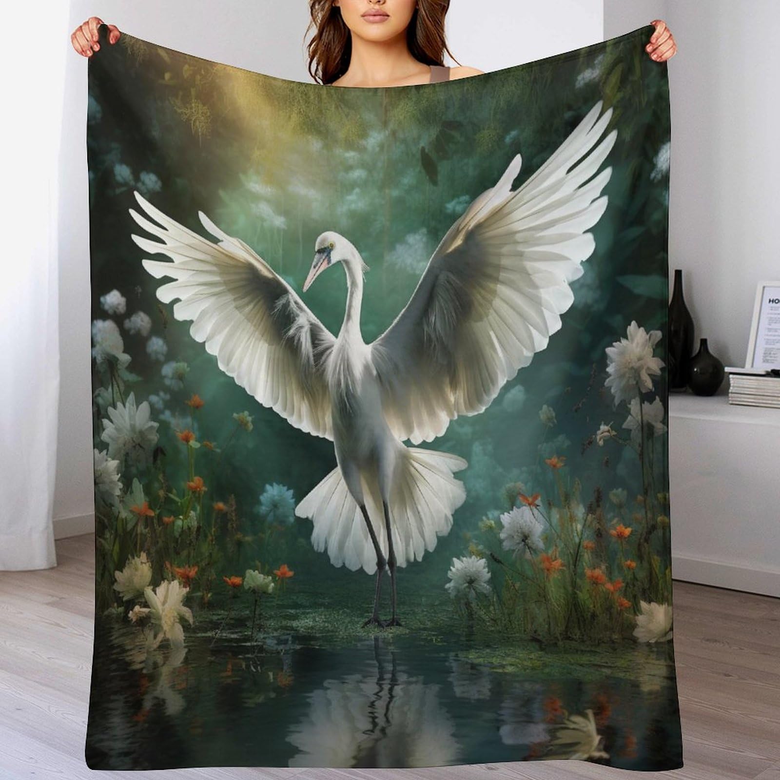 Manta de franela de forro polar suave de 130x150 cm para cama