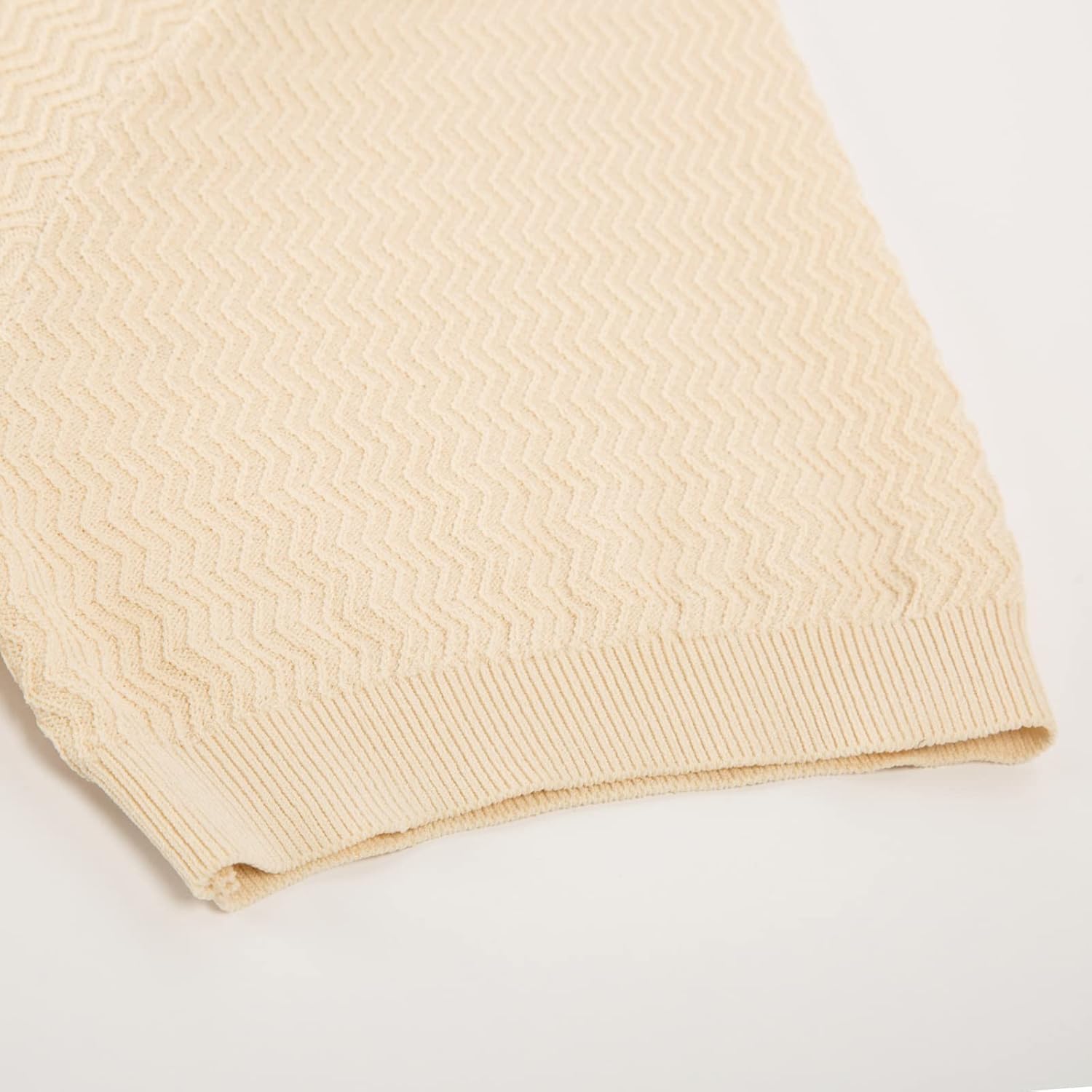 PJ PAUL JONES Men's Vintage Stripe Knit Polo Shirts Short Sleeve Stylish Button Down Cardigan Sweater - Image 6