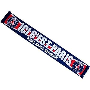 Écharpe Officielle Paris Saint Germain – Taille 140 Cm, Matière Acrylique, Produit Sous Licence PSG