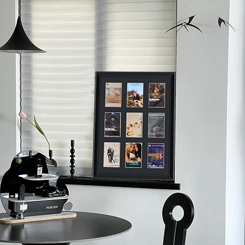 Miniatura 2 de Caja de cinta de casete, marco de exhibición de cinta de cassette, pantalla de cinta de casete y caja, marco de pantalla de 9 cintas, marco de