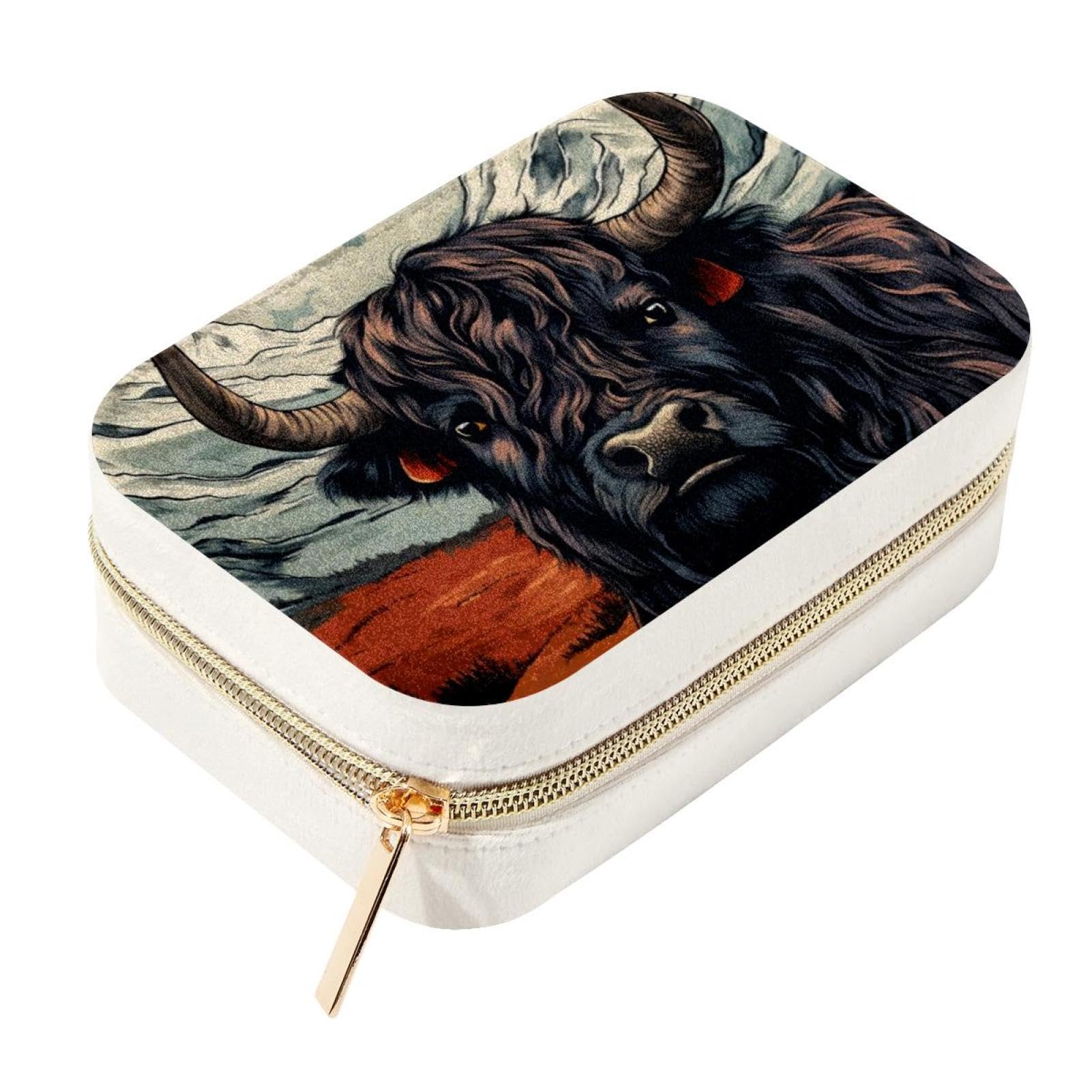 Boîte à bijoux étui de rangement de voyage double couche spacieuse femme