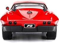 Vista 4 de Jada 253203010 Fast & Furious 1966 Chevy Corvette vehículo de juguete, rojo