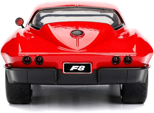 Miniatura 4 de Jada 253203010 Fast & Furious 1966 Chevy Corvette vehículo de juguete, rojo