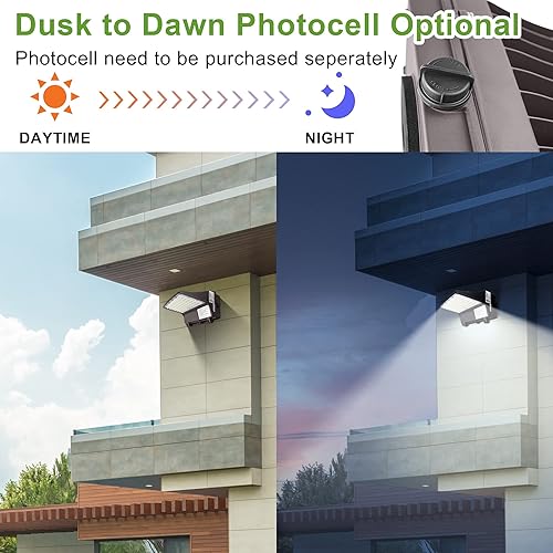 Miniatura 3 de Paquete de luz LED de corte completo de 120 W100 W80 W60 W W, seleccionable, luz de pared LED exterior de 5000 K con fotocélula, 150-400 W MHHPS