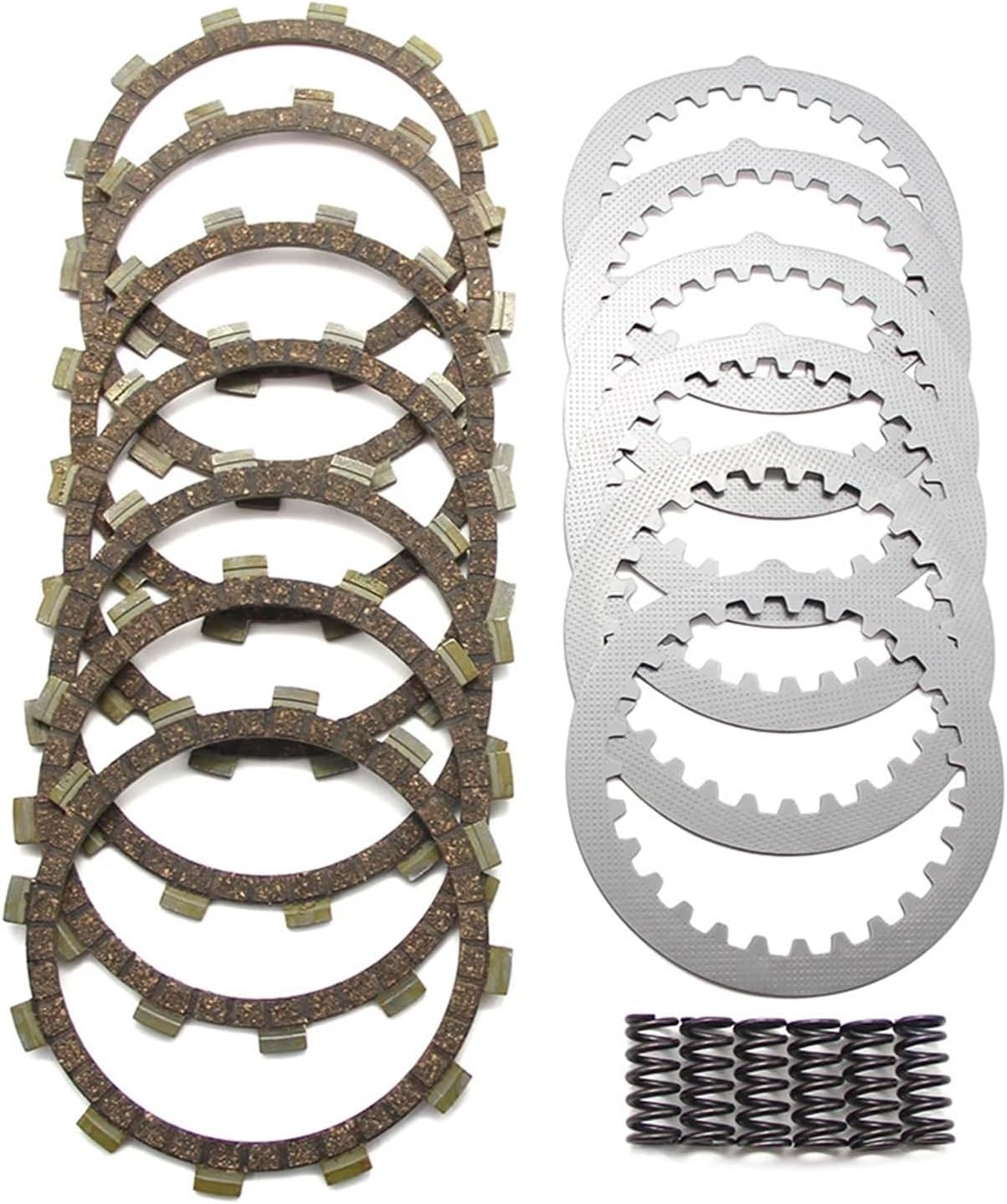 Motorcycle Clutch Friction Disc Plate Kit Compatible with YFZ350, YFZ350LE Limited Edition, YFZ350SP SP, YFZ350SE - High Performance Replacement Parts