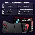 Megadream Mobile Game Controller Gamepad for iPhone iOS Android PC: Works with iPhone 17/16/15/14/13/12/11, iPad, Samsung Galaxy, TCL, Tablet, Call of Duty, Diablo Immortal - Directly Play (Black)