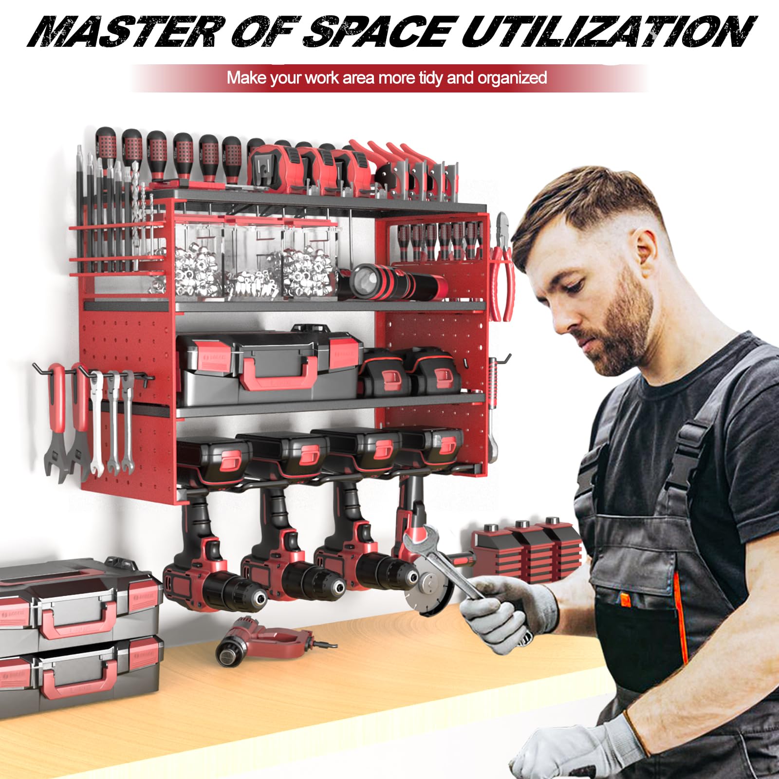 Organizer da parete per utensili elettrici