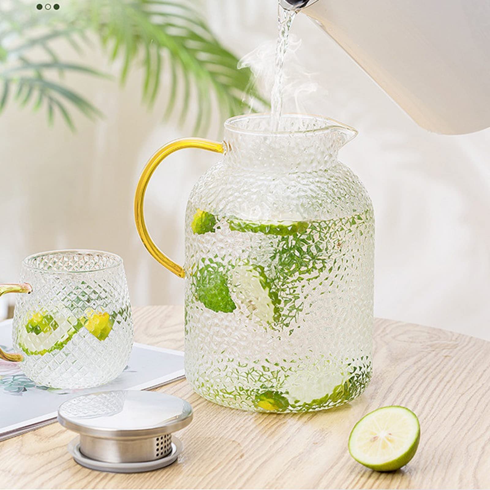 Milchkännchen, Soßenschüssel, Wasserbecher, Krug, Kaffeeweißer, Zucker, Soße, große Kaltkaraffe, Glaskessel, großer Topf für Zuhause