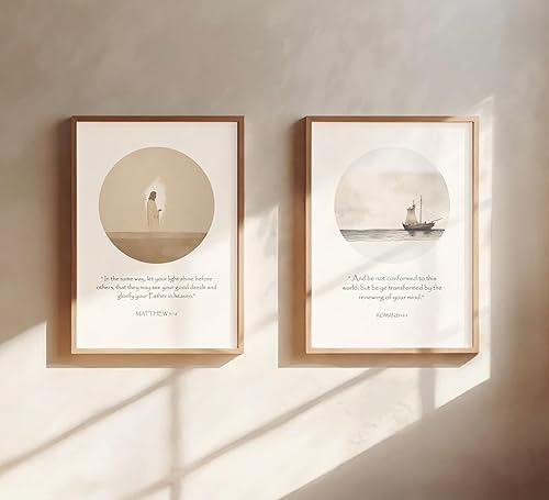 Miniatura 5 de ESSEN Life Set of 7 Uplifting Inspirational Bible Verse Art Prints Religious Christmas Gift for Women Christian Gifts for Women Faith Motivational