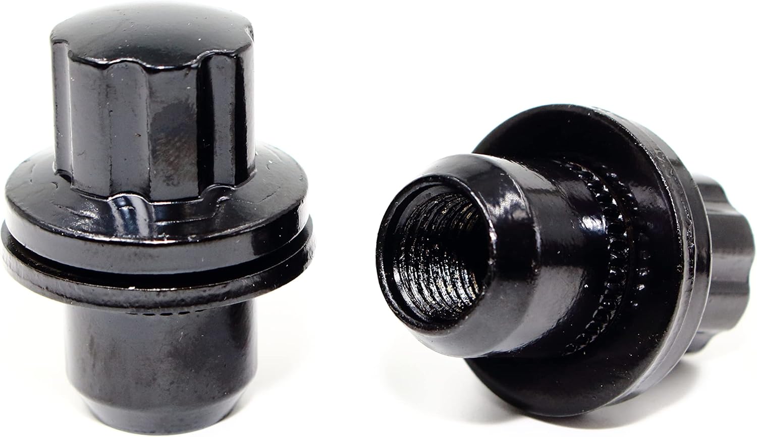 Set of 4 Veritek 14x1.5mm 1.85 Inch Length 0.90 Inch Shank 22mm Key Hex OEM Black Mag Seat Style Wheel Locks with 2 Keys for Land Rover Range Rover Discovery HSE LR3 LR4 Sport Factory Wheels