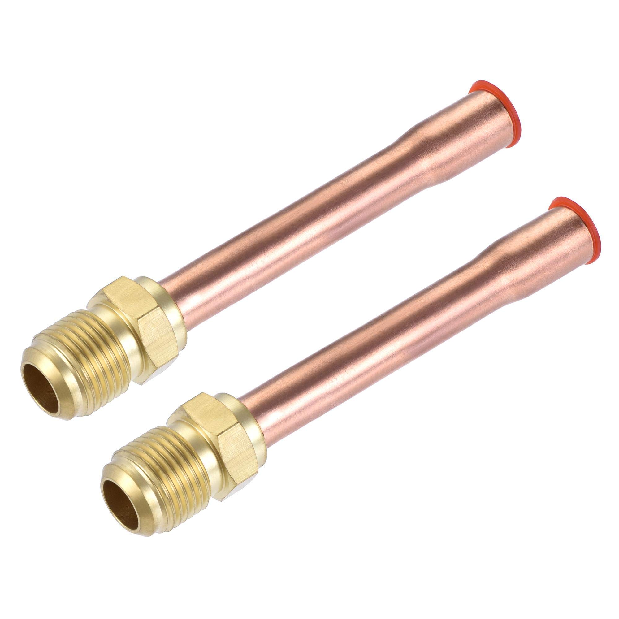 Conector Adaptador Rosca Macho 3/8 Sae Flare Con Tubo Cobre | Cuotas sin interés