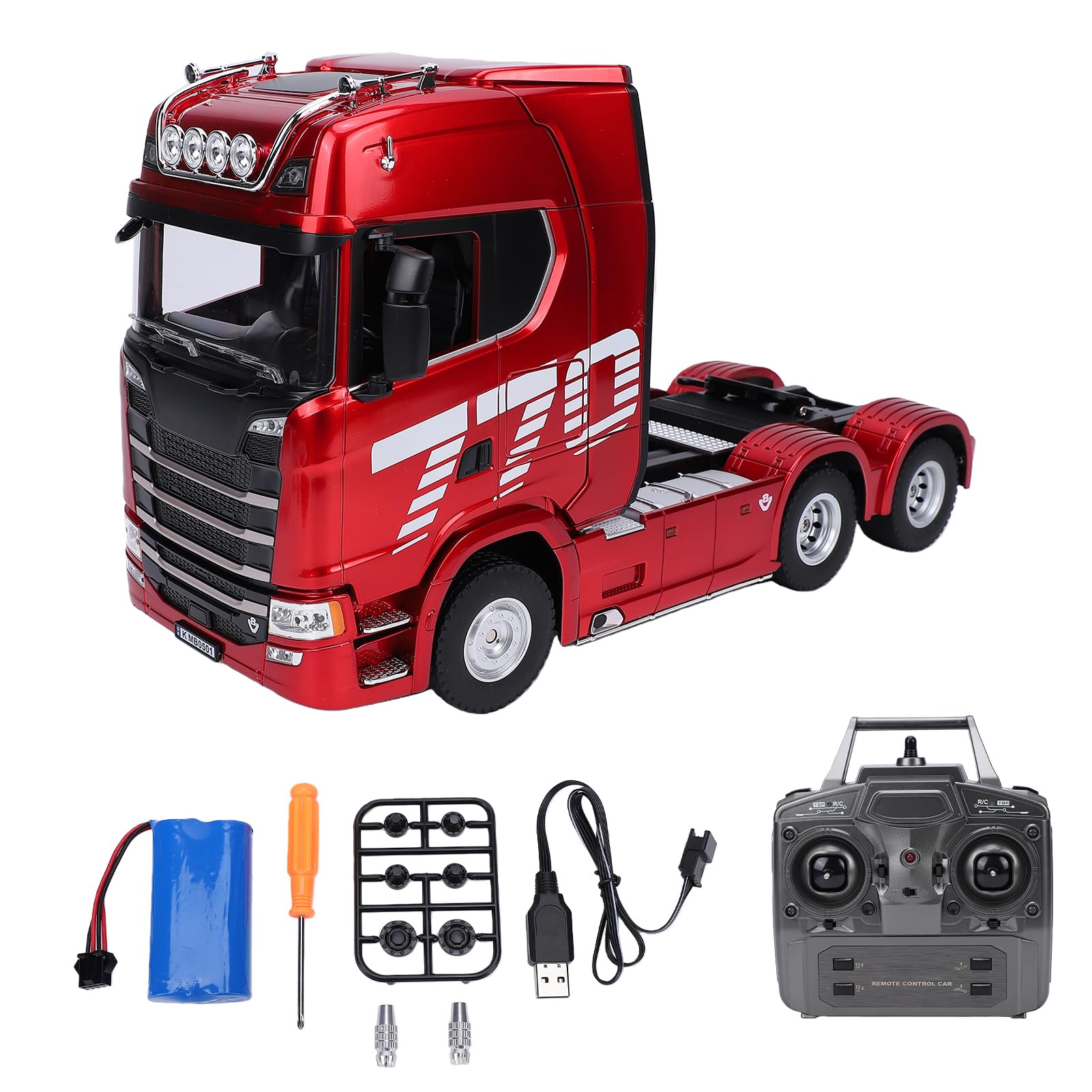 Goolsky Tractor RC camión a escala 1:18, tractor teledirigido 2,4G