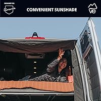 Vista 7 de VanEssential Rejilla Protectora de Puerta Trasera - Cierre de Cremallera Central - Diseñado para RAM PROMASTER Van