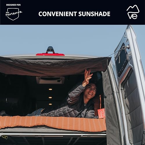 Miniatura 7 de VanEssential Pantalla para puerta trasera, cierre de cremallera central, diseñada para RAM PROMASTER Van