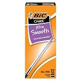 BIC Cristal Xtra Smooth Black Ballpoint Pens, Medium Point, 12-Count Pack – view 1