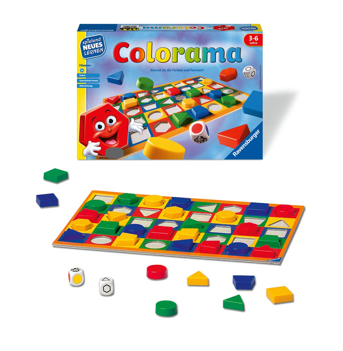 Ravensburger 24920 – Quips - Spielen und Lernen für Kinder, Lernspiel für Kinder von 3-6 Jahren & Colorama - Zuordnungsspiel für die Kleinen - Spiel für Kinder ab 3-6 Jahren, Spielend Neues Lernen